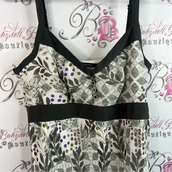 Vero Moda dress floral flowers bustier White and Pink Patterned Dress - Picture 5 of 9